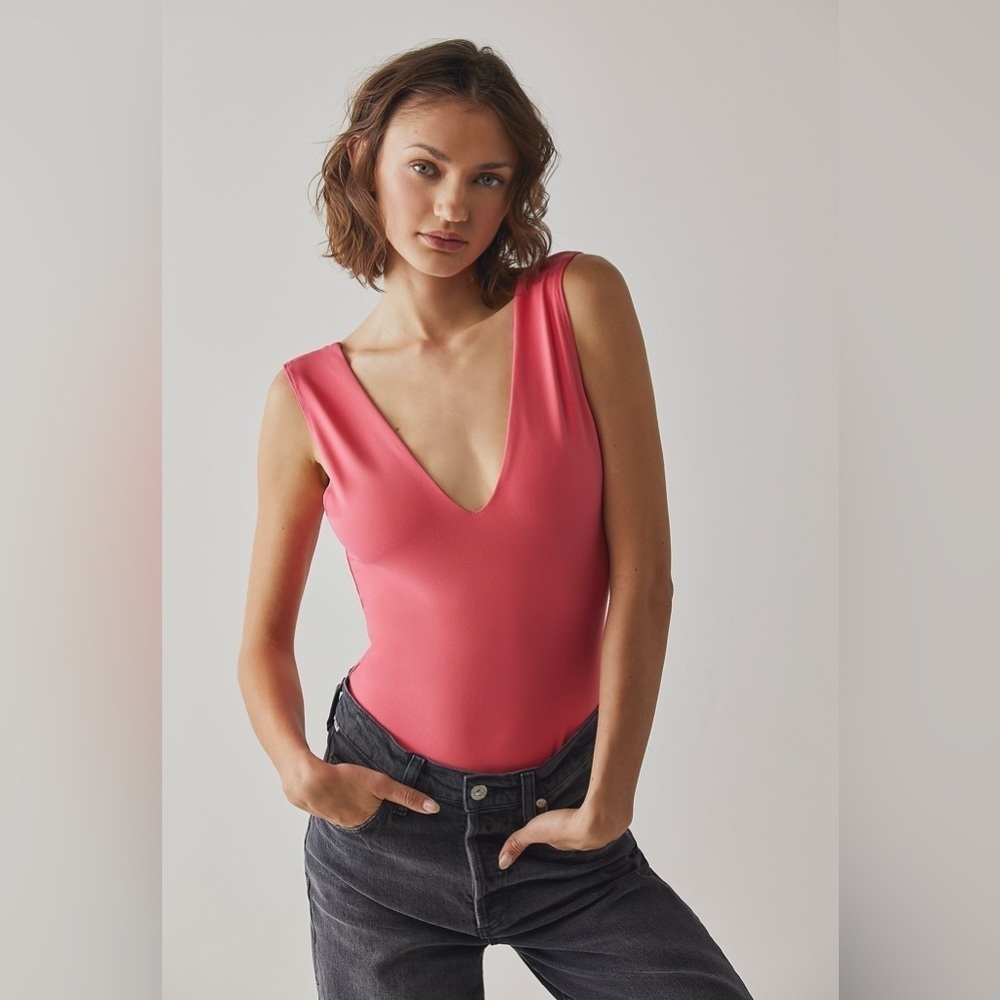 NWT Free People Keep It Sleek Duo Bodysuit Size Small